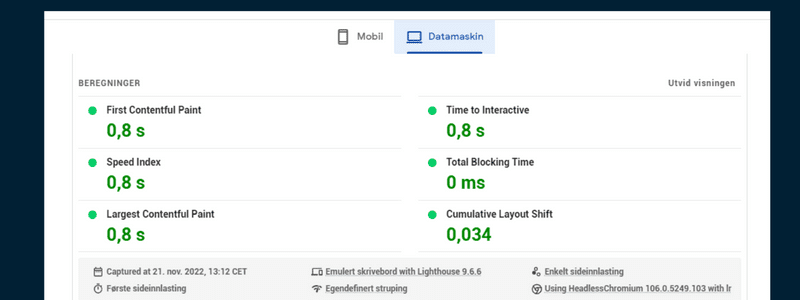 Beregninger av Core-web-vitals - Page Speed Insights beregninger-core-web-vitals-google-Page-speed-insights